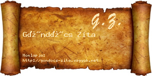 Göndöcs Zita névjegykártya